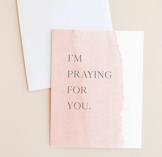 I'm Praying for you.